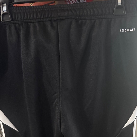 Adidas Kids Black and White Joggers - Picture 3 of 4